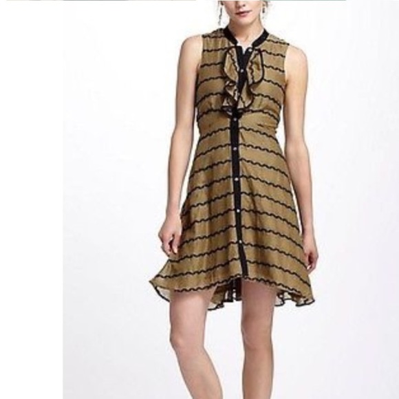 Anthropologie Dresses & Skirts - Anthropologie postmark green button shirt dress
